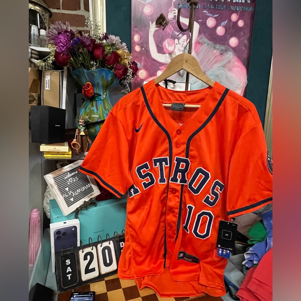 Nike Jake Meyers Houston Astros home jersey.